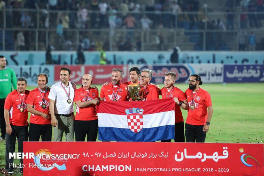 برانکو ایوانکوویچ با دستیاران پرسپولیسی در الاهلی